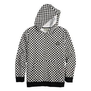 Vans Classic Black and White Checkered Pullover Hoodie Youth Medium